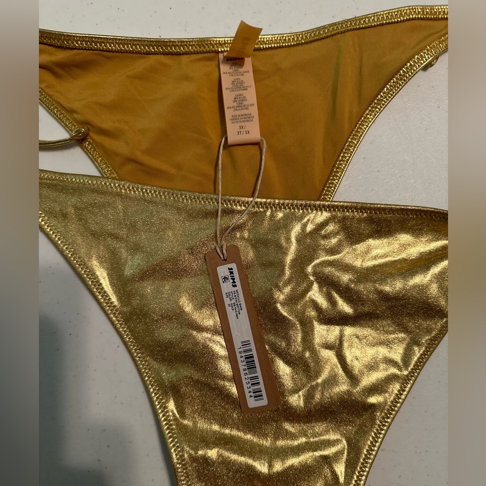 NWT Skims Limited Edition Metallic Bathing Suit - Picture 5 of 8